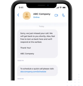 Missed Call Text Back through CRM